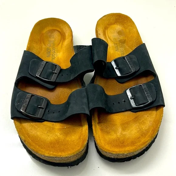 Naot | Shoes | Naot Black Suede Santa Barbara Sandals Size  display picture 3